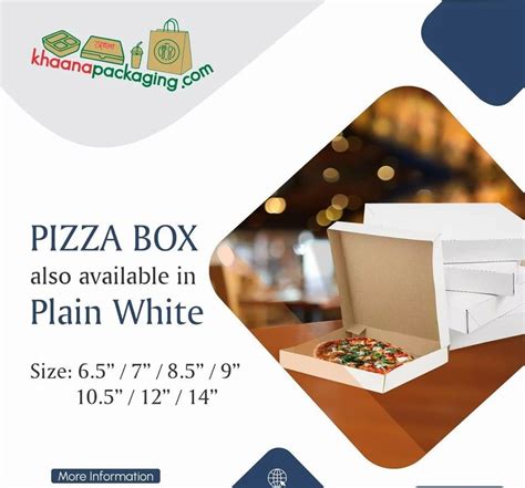 Single Wall 3 Ply White Pizza Box At Rs 350piece In New Delhi Id