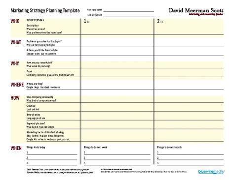 Marketing Strategy Planning Template - PDFSimpli