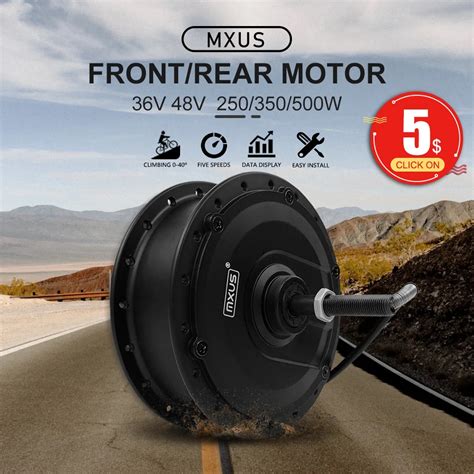 MXUS Ebike Motor XF15F XF15R 36V 48V 350W 500W Ebike High Speed