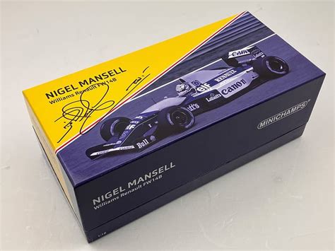 Nigel Mansell Signed Williams Fw B Minichamps