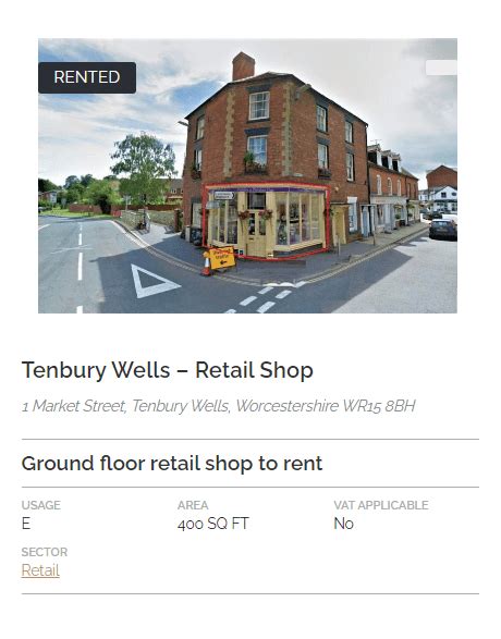 COMPLETED LEASE 1 Market Street Tenbury Wells Worcestershire WR15