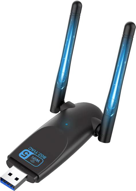 Chiavetta Wifi Per PC Fisso 1300Mbps ElecMoga Adattatore WiFi USB Dual