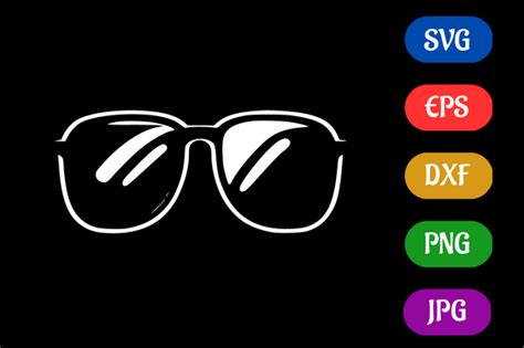 Sunglasses | Silhouette SVG EPS DXF Graphic by Creative Oasis ...