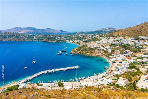 Panteli Beach view in Leros Island. Leros Island is populer tourist ...