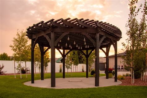 Curved Inverted Radius Style Shade Shelters Western Timber Frame