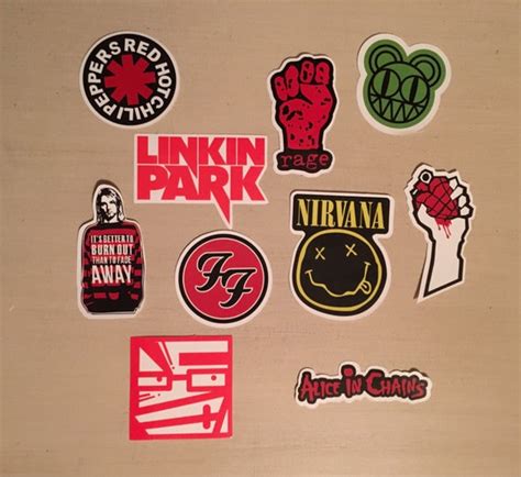 80s/90s Punk Rock Band Stickers