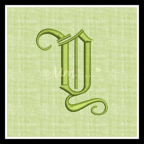 Fancy Alphabet Capital Letter Y Machine Embroidery Design Download 4x4