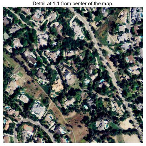 Aerial Photography Map of Hidden Hills, CA California