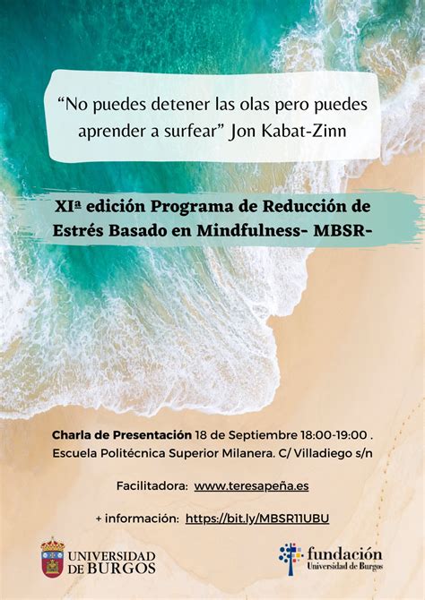 XIª edición del Programa de Reducción de Estrés Basado en Mindfulness