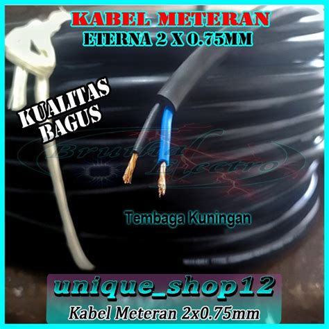 Jual Kabel Listrik Eterna X Mm Meteran Kabel Ac Merk Eterna Pvc