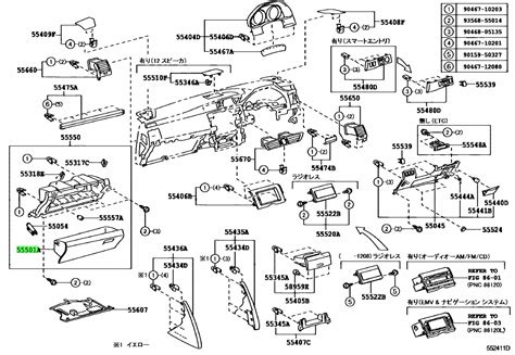 Купить Toyota 5550122070e0 55501 22070 E0 Door Sub Assy Glove