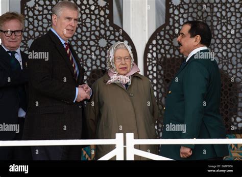 Windsor Berkshire Uk 12th May 2017 Prince Andrew Duke Of York And His Mother Queen