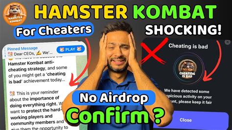 Hamster Kombat No Airdrop For Cheaters Cheating Is Bad Achievement