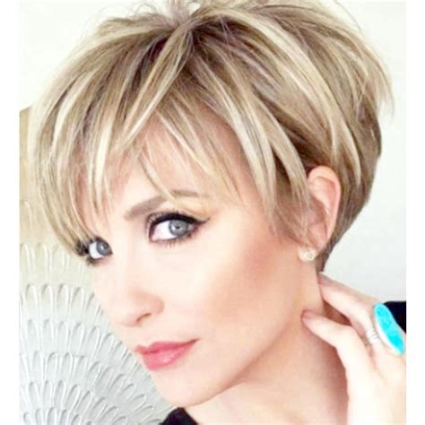 Creamily Natural Looking Short Blonde Pixie Cut Wig For Women With