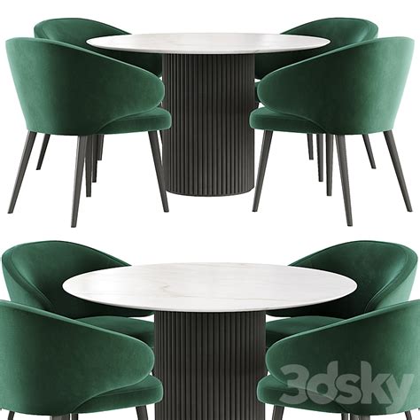 Deep House Bilbao Palais Royal Dining Table Table Chair D Model