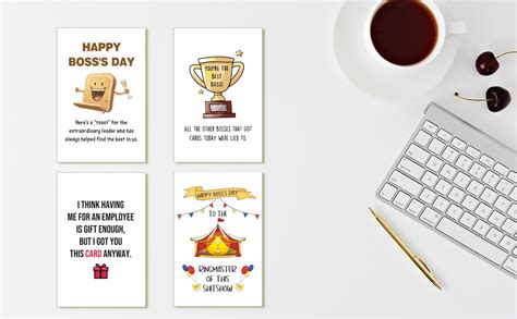 Amazon Qiliji Funny Boss Card Happy Boss Day Card Humorous Boss