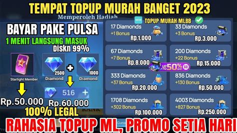 Tempat Top Up Diamond Mobile Legend Paling Murah Bisa Bayar Pake Pulsa 2023 Diamond Ml Termurah