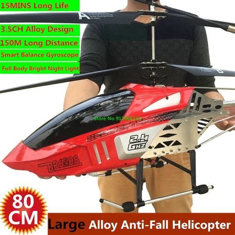 150M 80CM duży aluminiowy elektryczny helikopter zdalnego sterowania