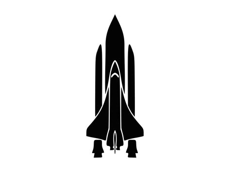 Space Shuttle Silhouette Clip Art