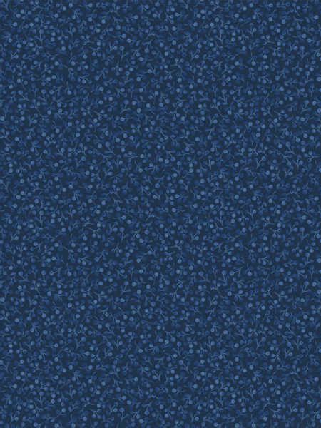 Tiny Berry On Dark Blue Quilting Fabric Patchwork Dreamer