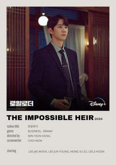 The Impossible Heir Minimalist Poster In Drama Tv Shows Night