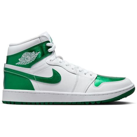 Nike Air Jordan 1 High G Golf Shoes White/Pine Green - Carl's Golfland