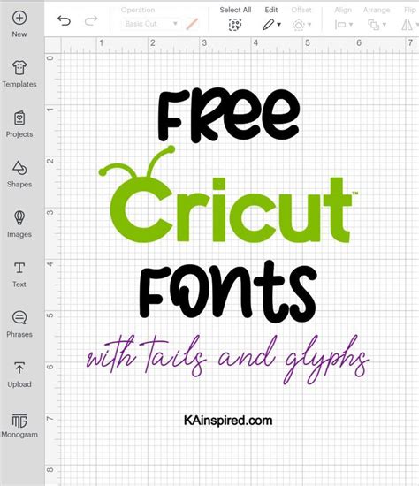 Free Cricut Fonts With Tails And Extra Glyphs Artofit