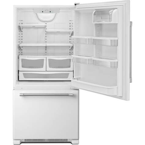 Maytag 22 Cu Ft Single Door Bottom Freezer Refrigerator White