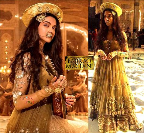 Deepika Padakoune Dresses in Bajirao Mastani by Designer Anju Modi ...