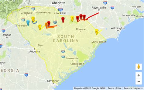 South Carolina Tornado Map