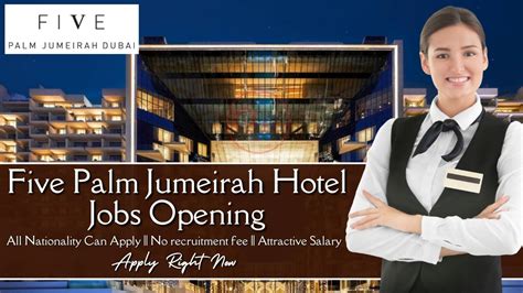 Five Palm Jumeirah Careers In Dubai Latest Vacancies 100 Free