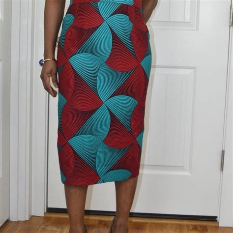 African Print Skirt Etsy