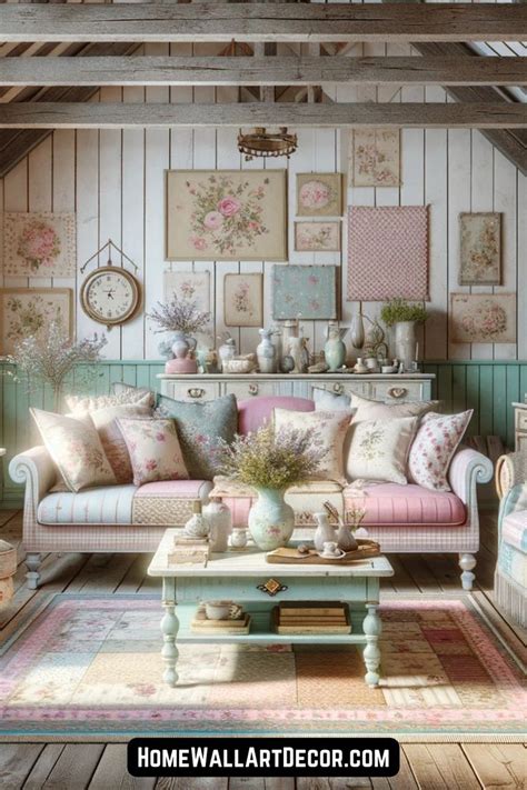 Shabby Chic Farmhouse Living Rooms A Blend Of Rustic Elegance