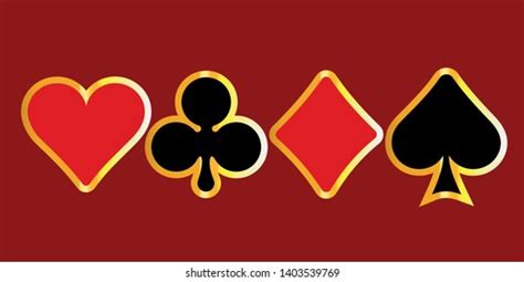 Suit Playing Card Symbols Vector Stock Vector (Royalty Free) 1400192228