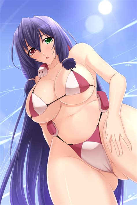 Rule 34 1girls Akitsuki Karasu Asama Tomo Bikini Blue Hair Breasts Cleavage Female Female Only