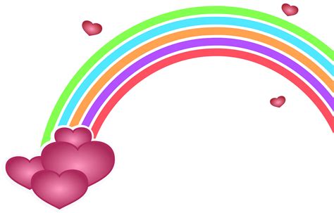 Clipart Valentine Rainbow