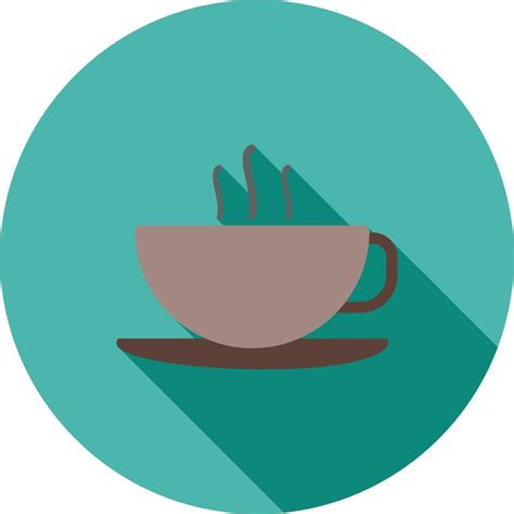 icono de sombra larga plana de tazas de café 11281625 Vector en Vecteezy