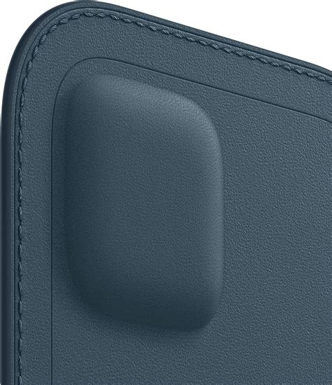 Buy Apple Iphone 12 Pro Max Leather Sleeve With Magsafe Baltic Blue