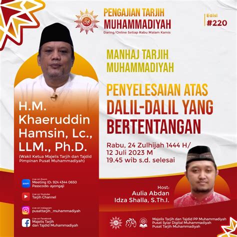 Materi Pengajian Tarjih Muhammadiyah Edisi Ke 220 MTT