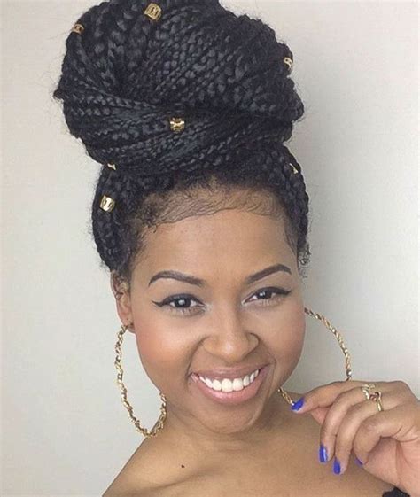 Top 20 Box Braids Updo Hairstyles Box Braids Styling Box Braids