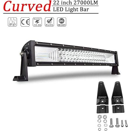 Amazon Fr Willpower Cm W Barre Lumineuse Led De Travail Incurv