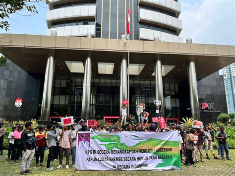 Mahasiswa Papua Di Jakarta Dukung Kpk Proses Hukum Lukas Enembe