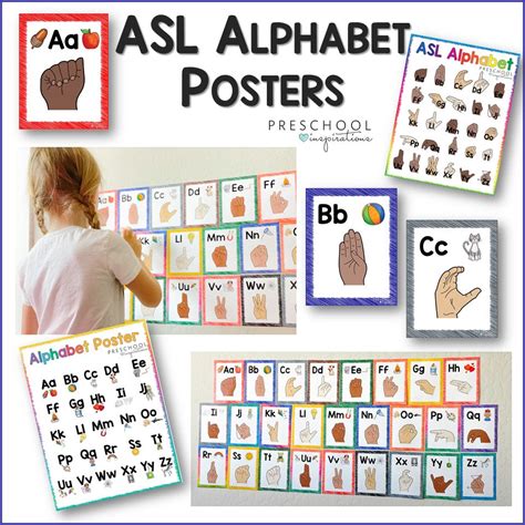 ASL Alphabet Posters – Preschool Inspirations