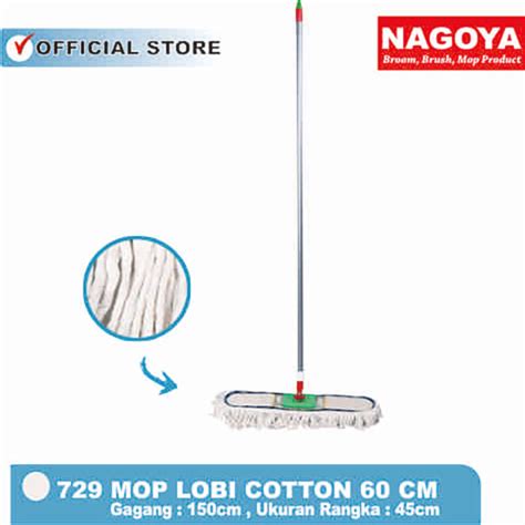 NAGOYA Mop Pel Loby Duster Lantai Katun 60cm Lazada Indonesia