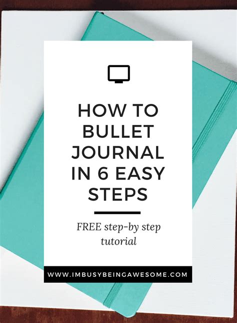 How To Start A Bullet Journal - I'm Busy Being Awesome