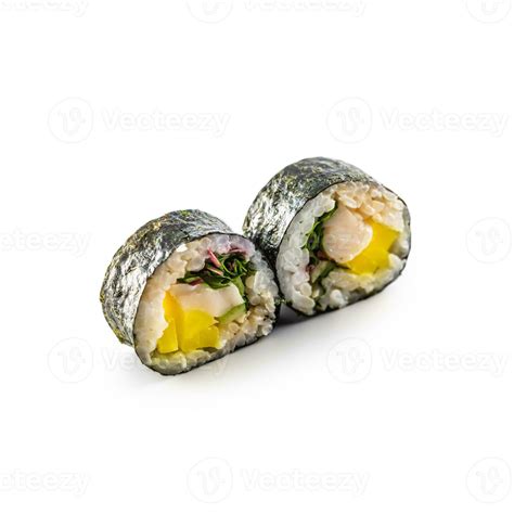 Sushi Maki different types isolated on white background 27544012 Stock Photo at Vecteezy