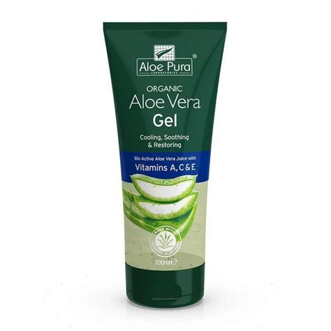 Aloe Pura Organic Aloe Vera Gel With Vitamins A C And E 200ml Nourishie Nourish Health Food