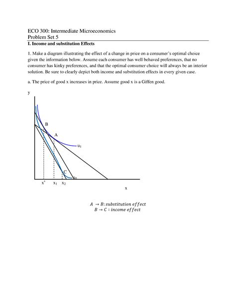 Problem Set Ans Eco Intermediate Microeconomics Problem Set