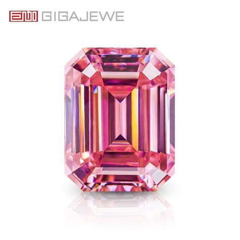 Gigajewe Sakura Pink Color Best Hand Emerald Cut Vvs With Etsy