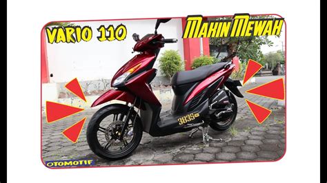 Modifikasi Vario 110 Fi Simple Keren Warna Merah 3835info YouTube